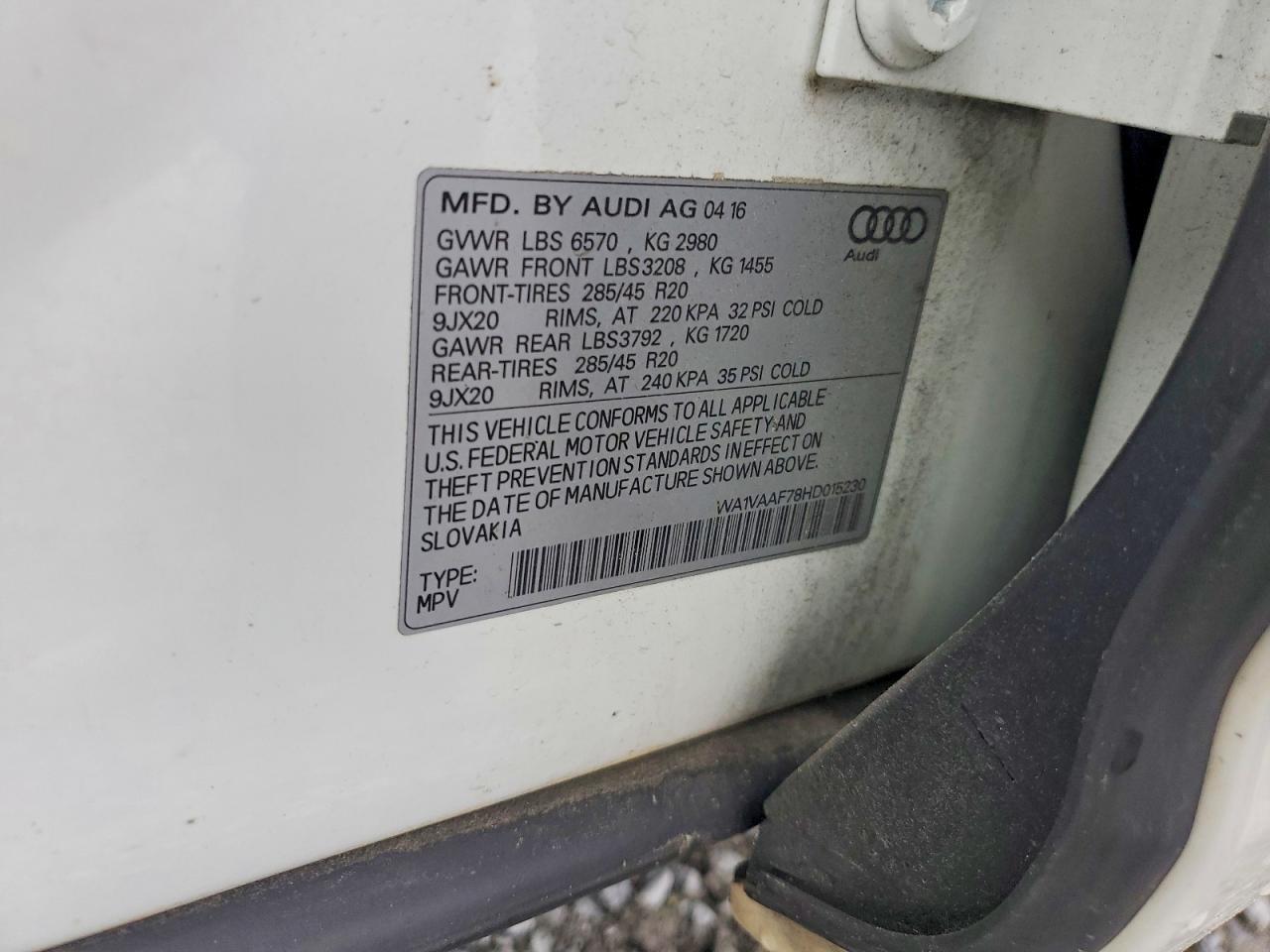 2017 AUDI Q7