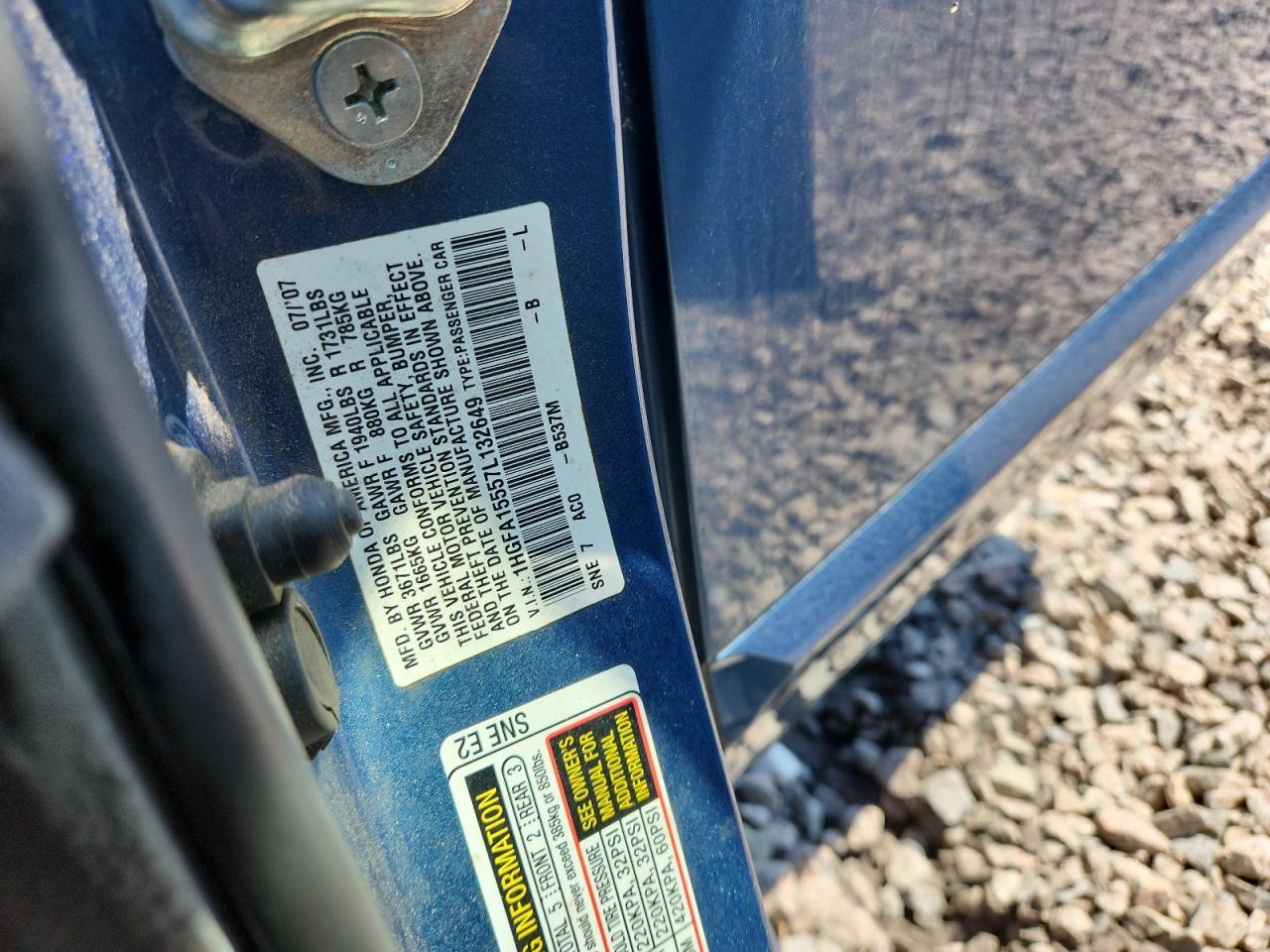 2007 HONDA CIVIC