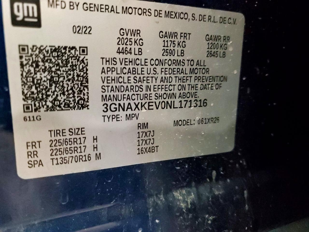 2022 CHEVROLET EQUINOX