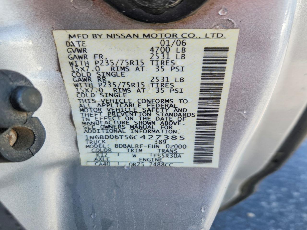 2006 NISSAN Frontier
