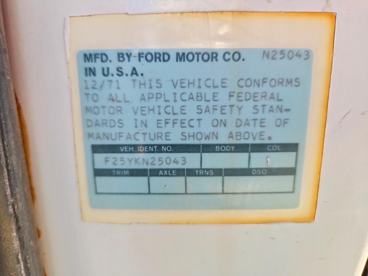1972 FORD F-250