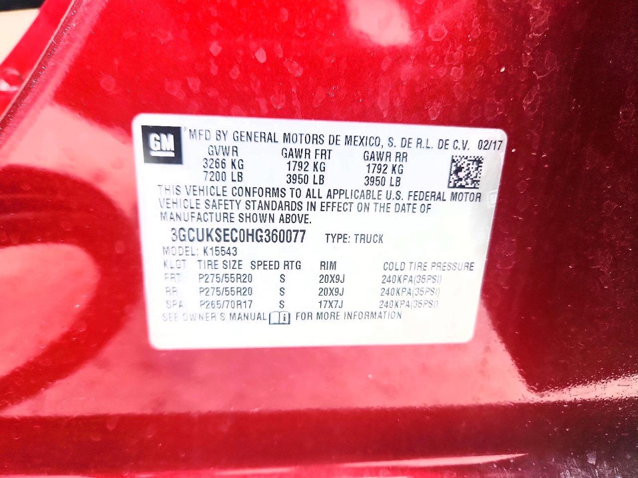 2017 CHEVROLET Silverado