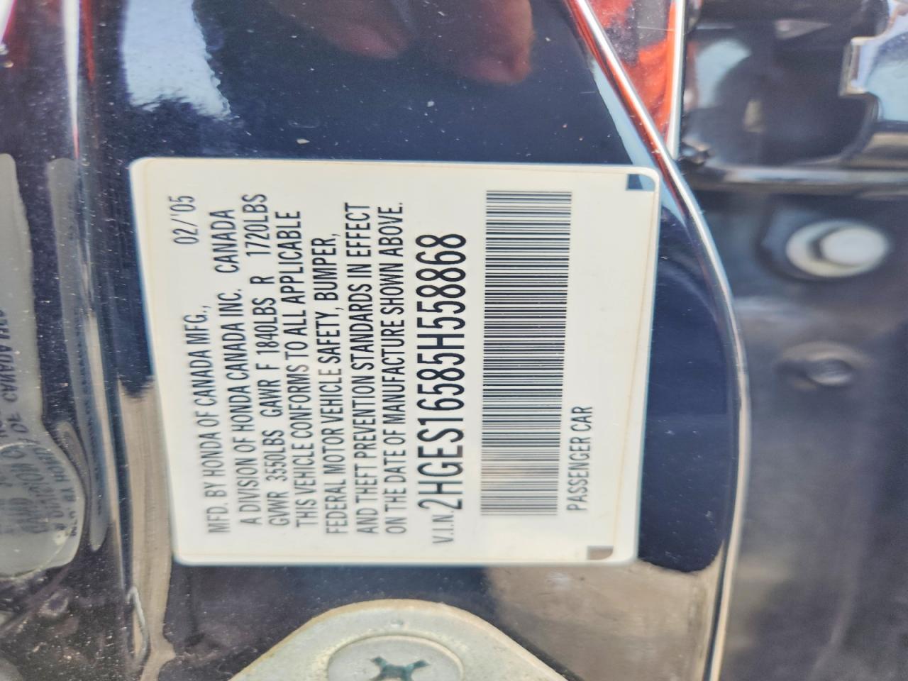 2005 HONDA CIVIC
