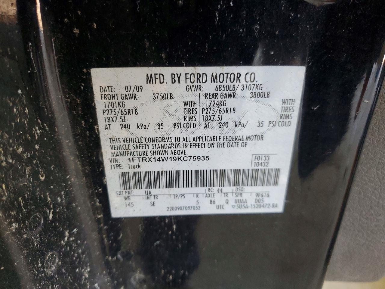 2009 FORD F-150