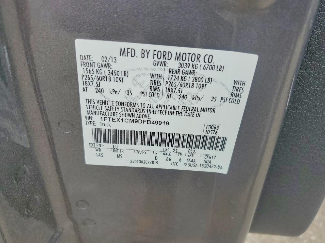 2013 FORD F-150