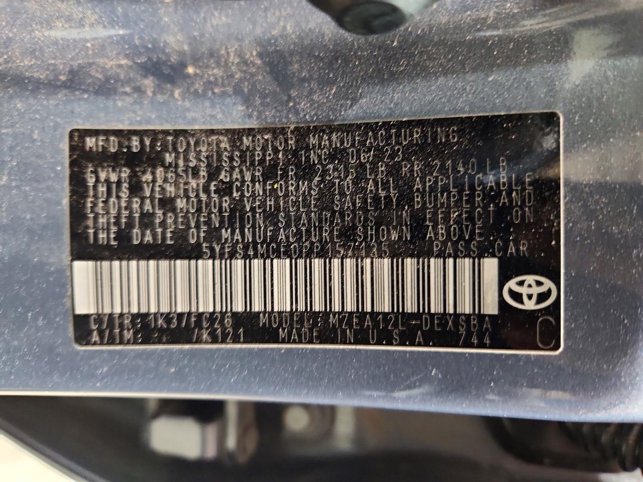 2023 TOYOTA COROLLA