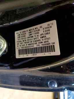2012 HONDA ACCORD