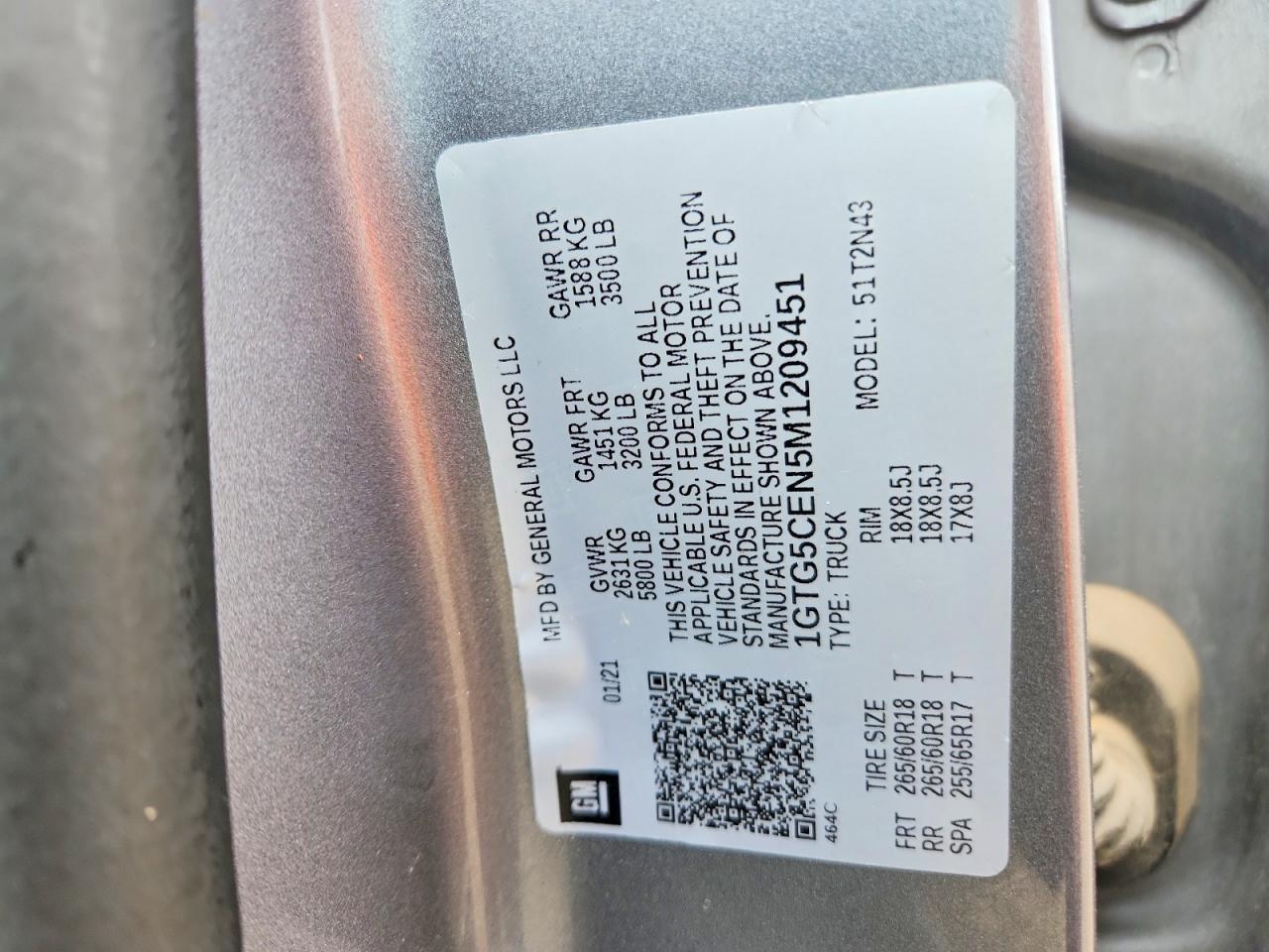 2021 GMC CANYON