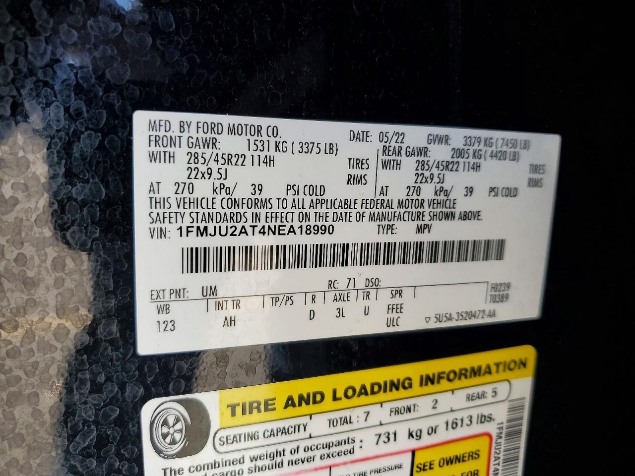 2022 FORD Expedition