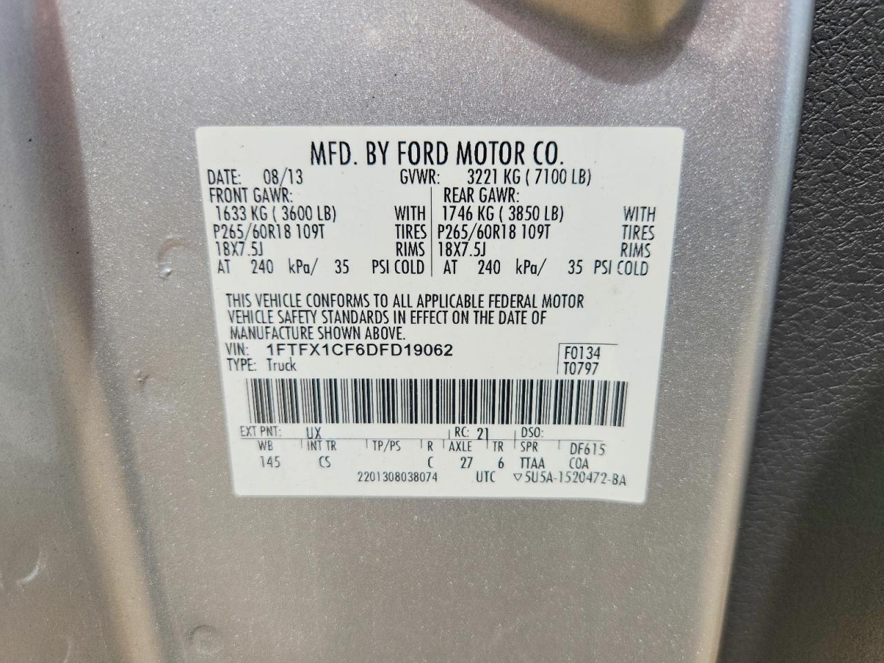 2013 FORD F-150