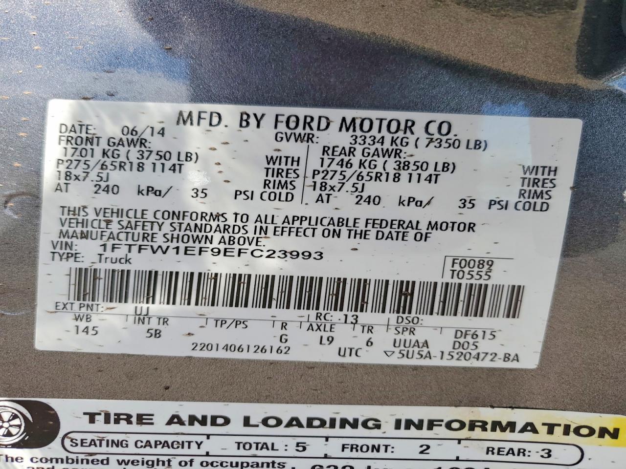 2014 FORD F-150 Lightning