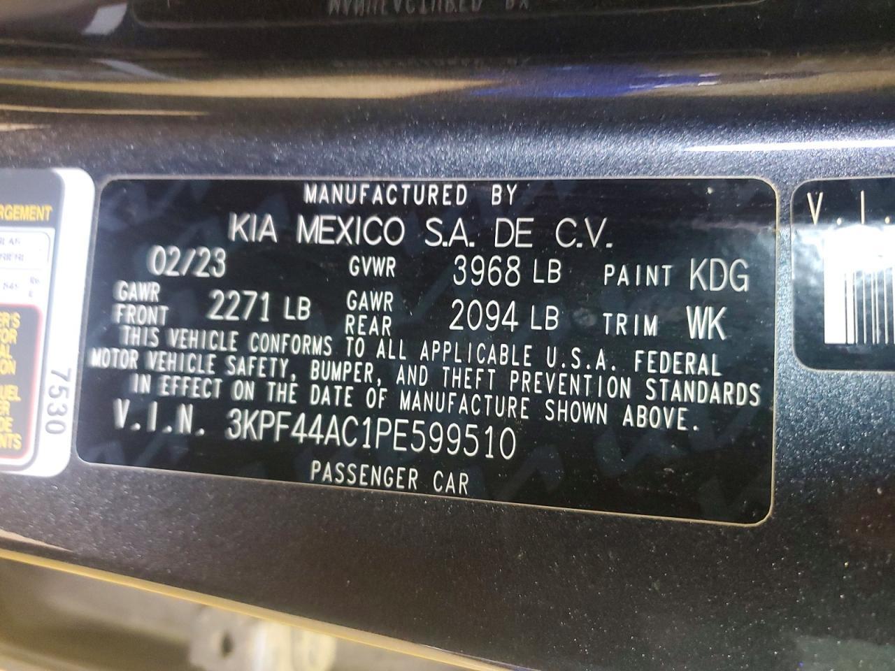2023 KIA FORTE