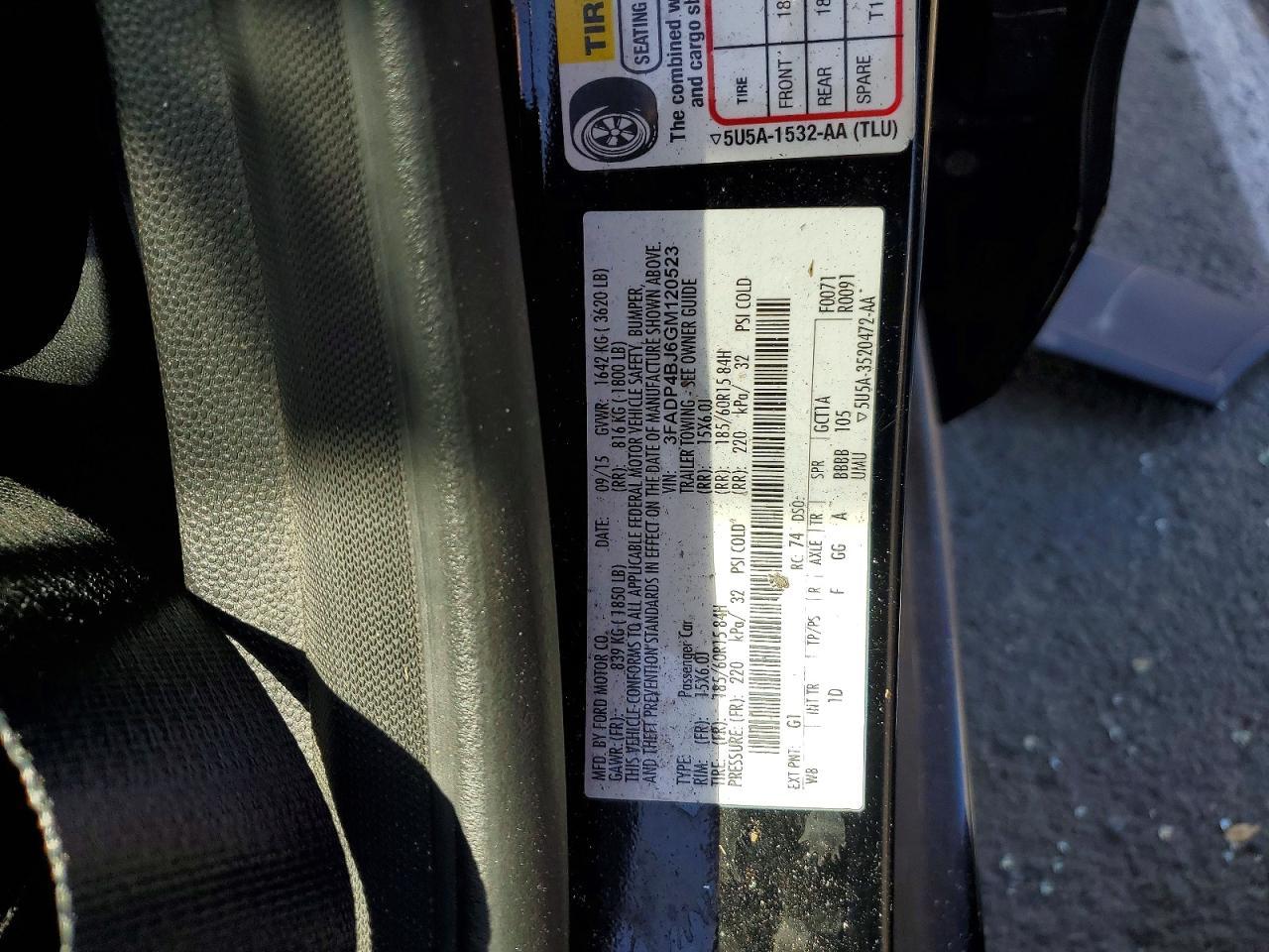 2016 FORD Fiesta