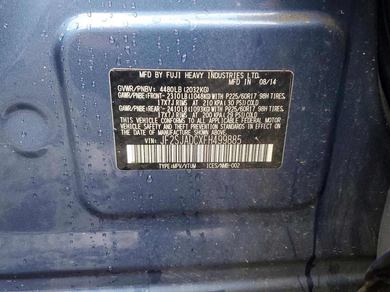2015 SUBARU FORESTER