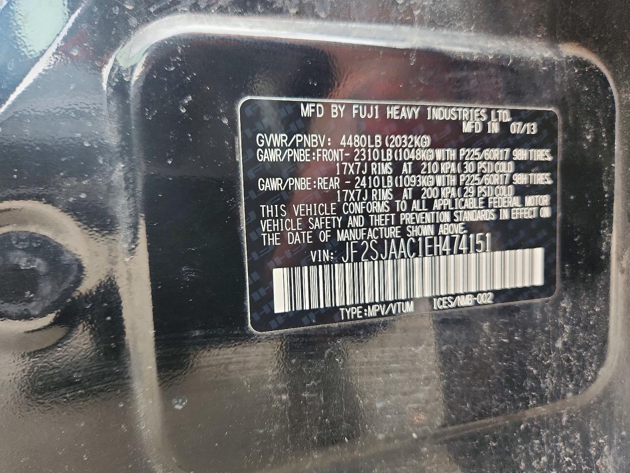 2014 SUBARU FORESTER