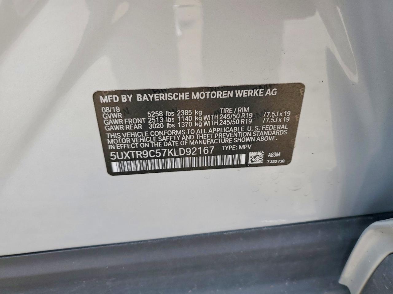 2019 BMW X3
