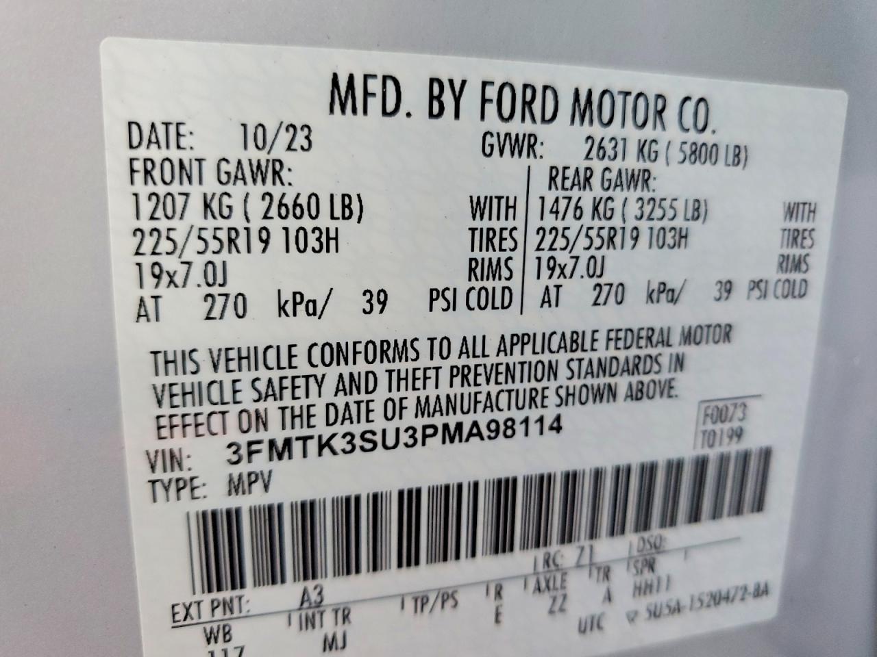 2023 FORD Mustang Mach-E