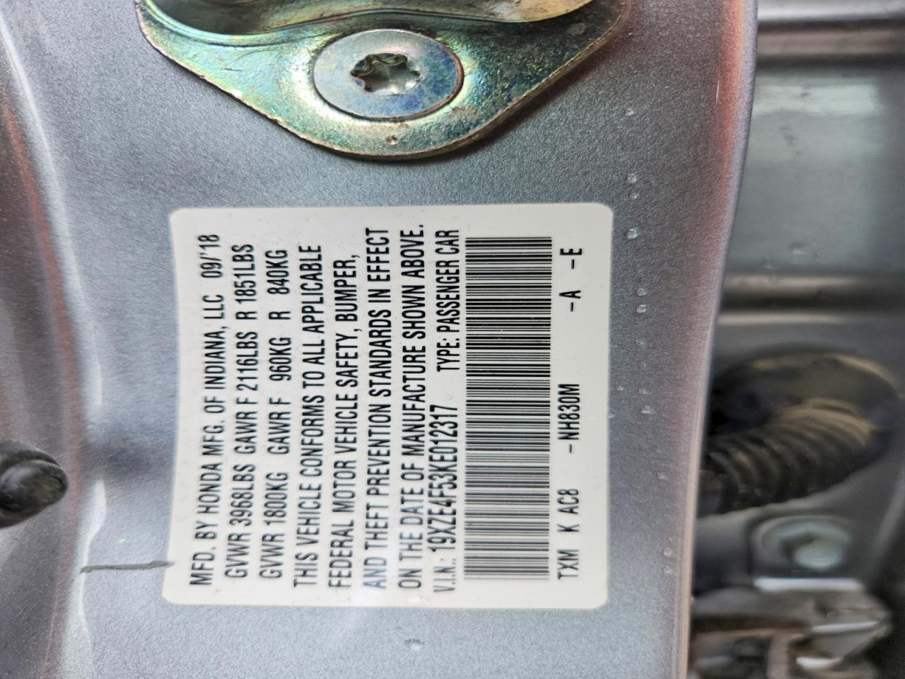 2019 HONDA Insight