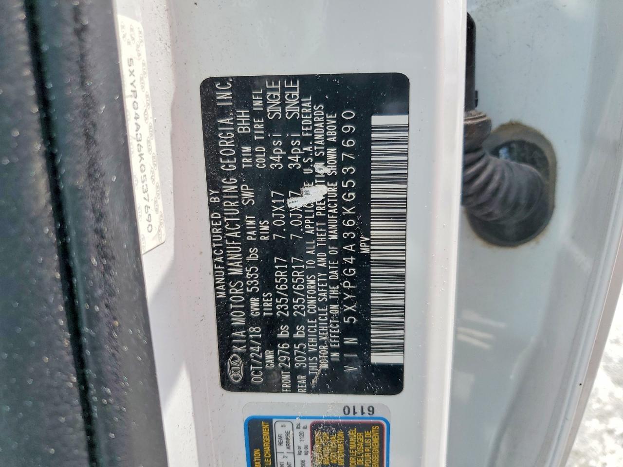 2019 KIA SORENTO