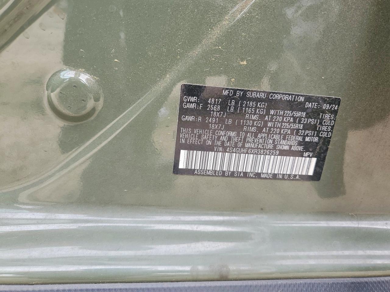 2024 SUBARU Crosstrek