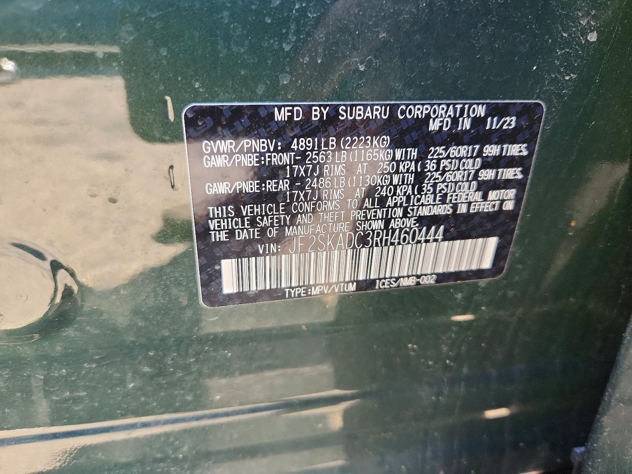 2024 SUBARU FORESTER