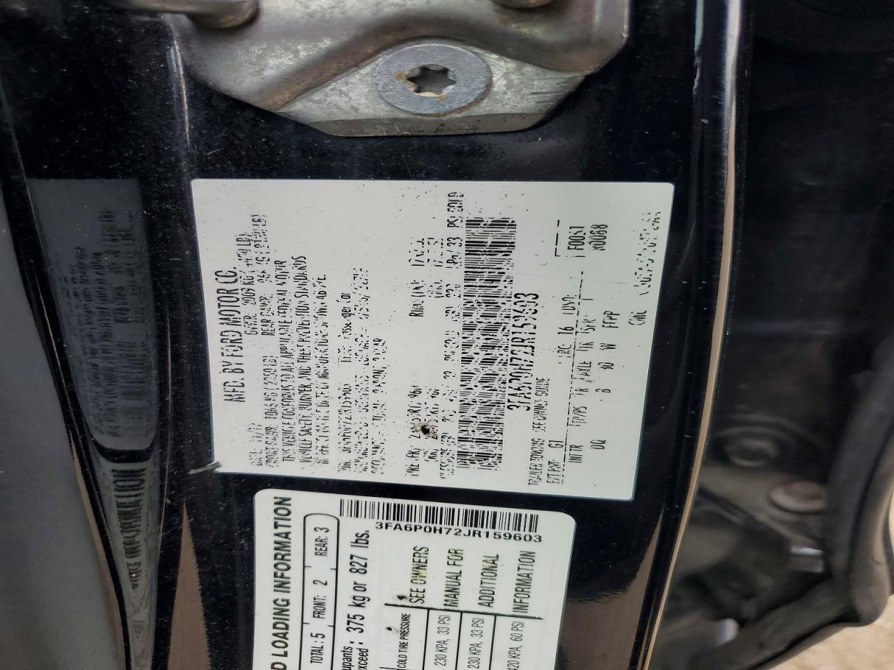 2018 FORD FUSION