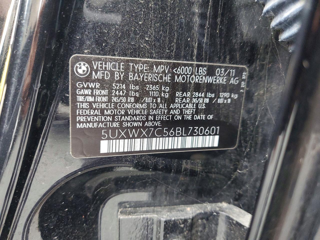 2011 BMW X3