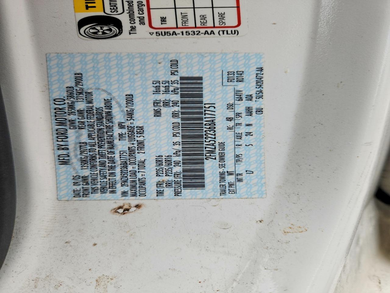 2006 FORD Freestar