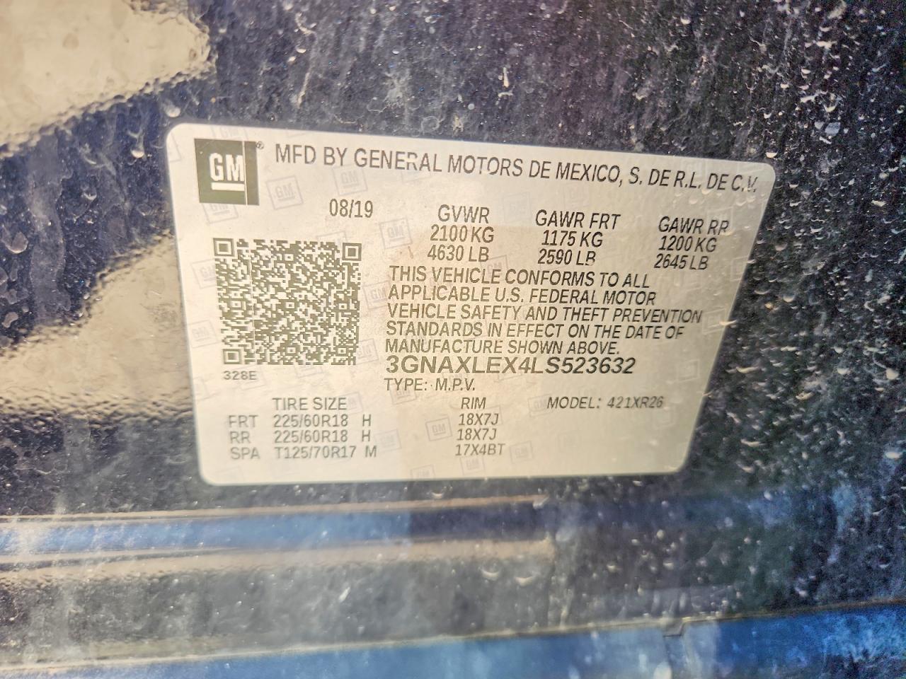 2020 CHEVROLET EQUINOX