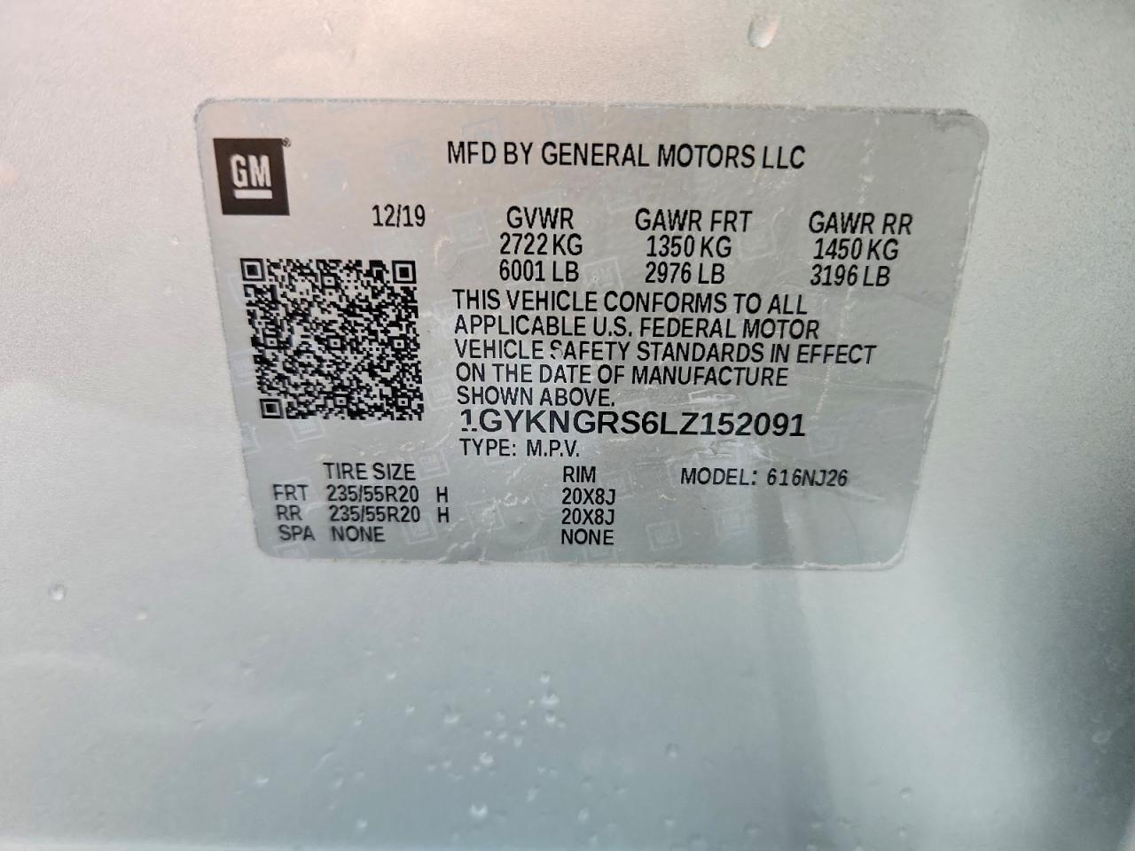 2020 CADILLAC XT5