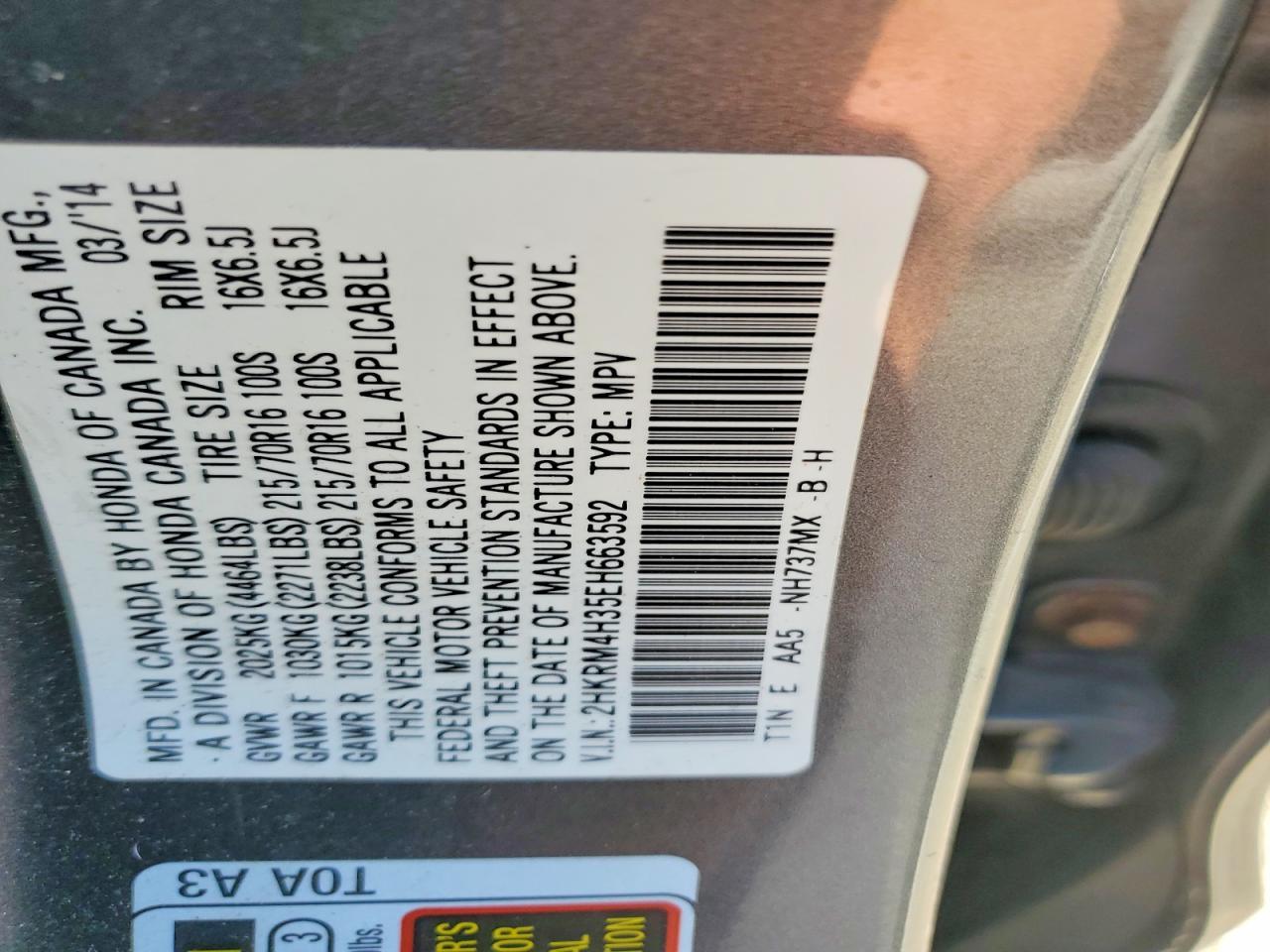 2014 HONDA CR-V