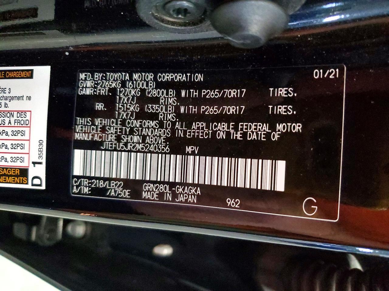 2021 TOYOTA 4Runner