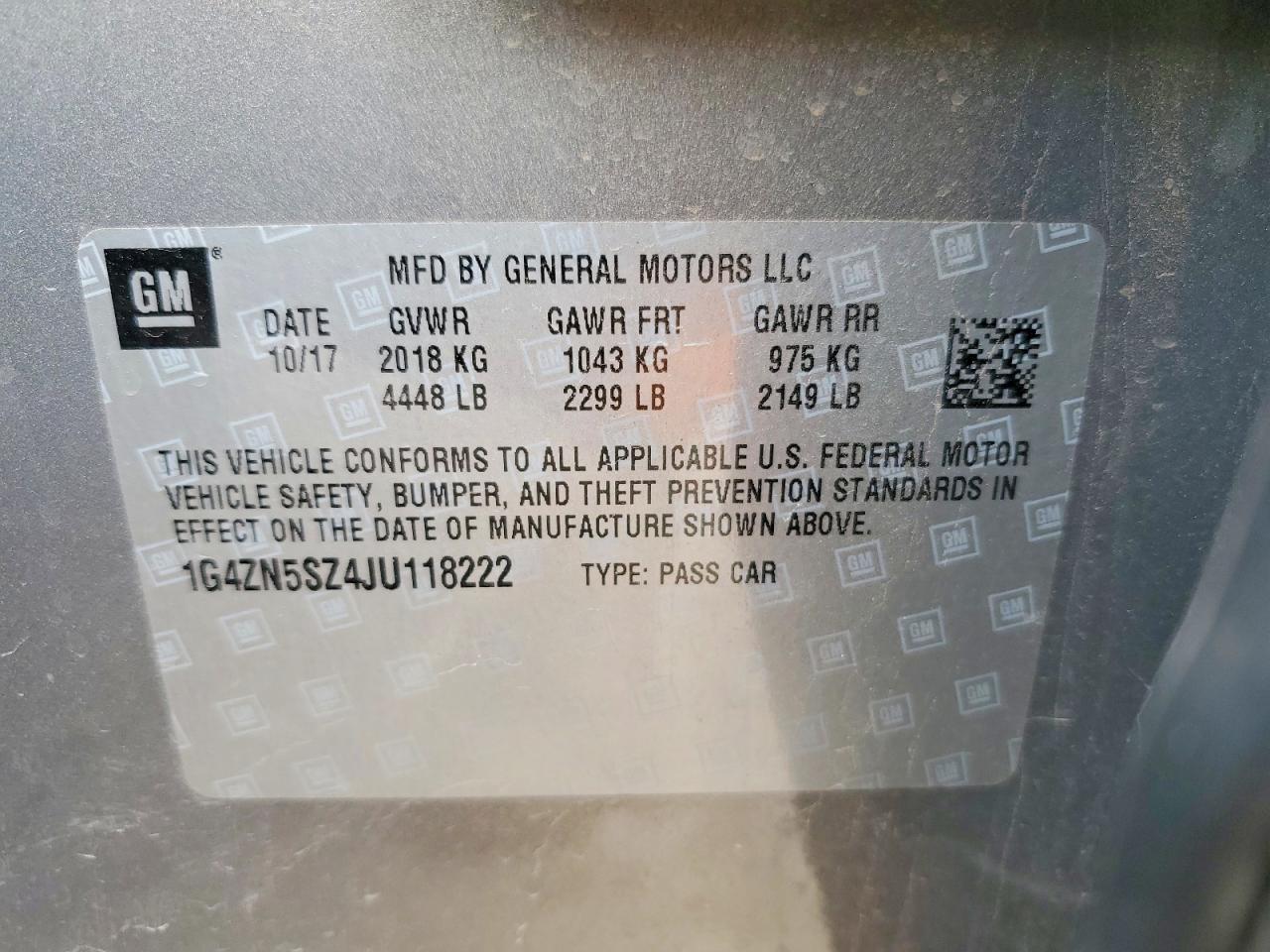 2018 BUICK LACROSSE