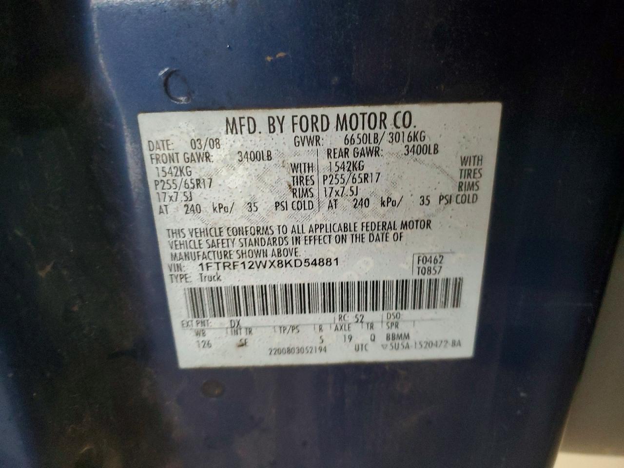 2008 FORD F-150 Lightning