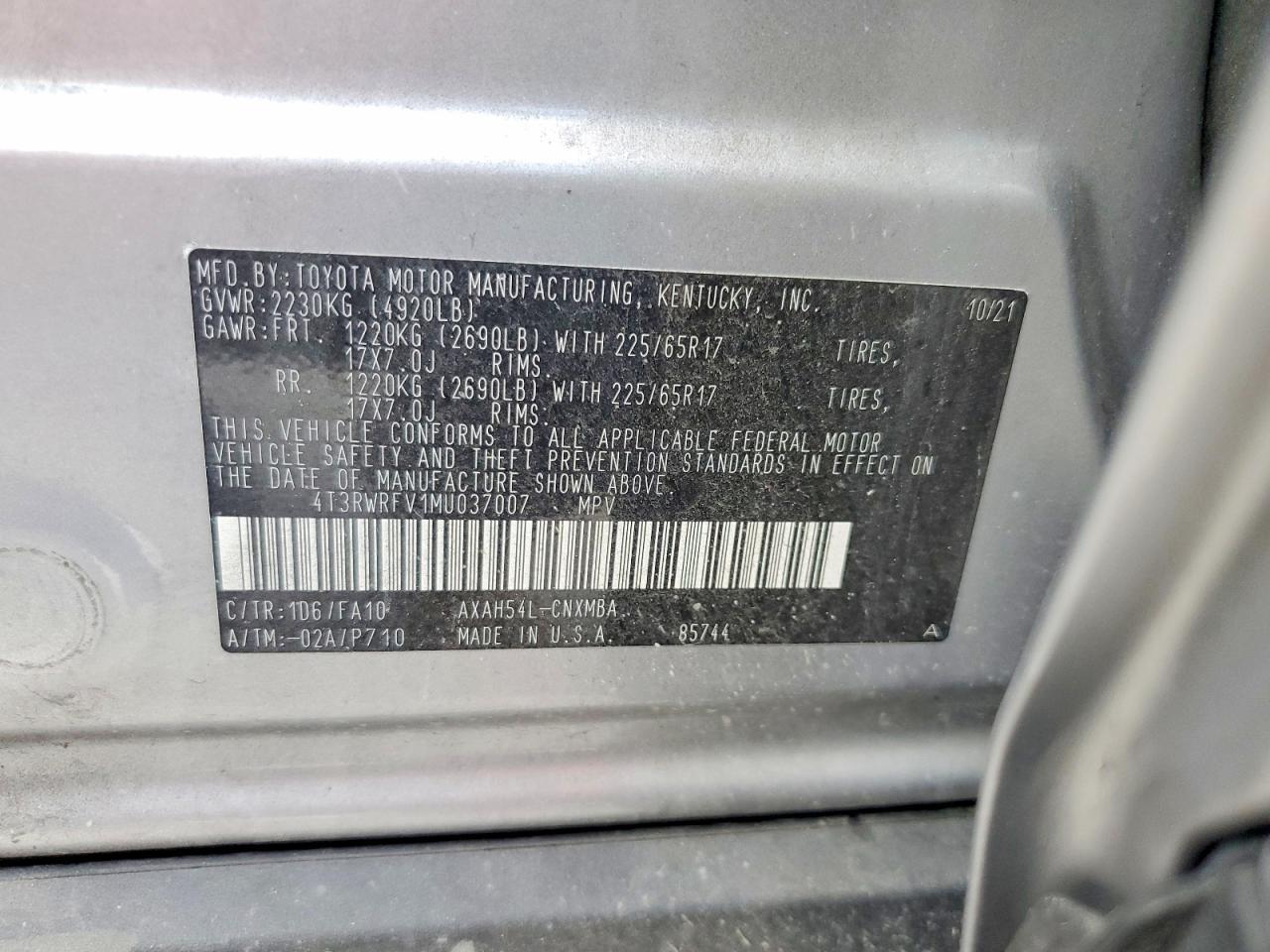 2021 TOYOTA RAV4
