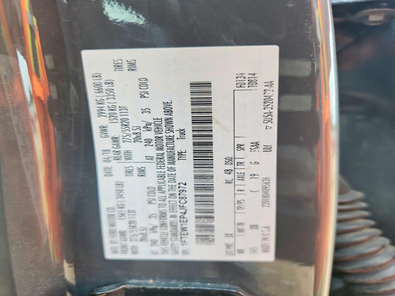 2018 FORD F-150 Lightning