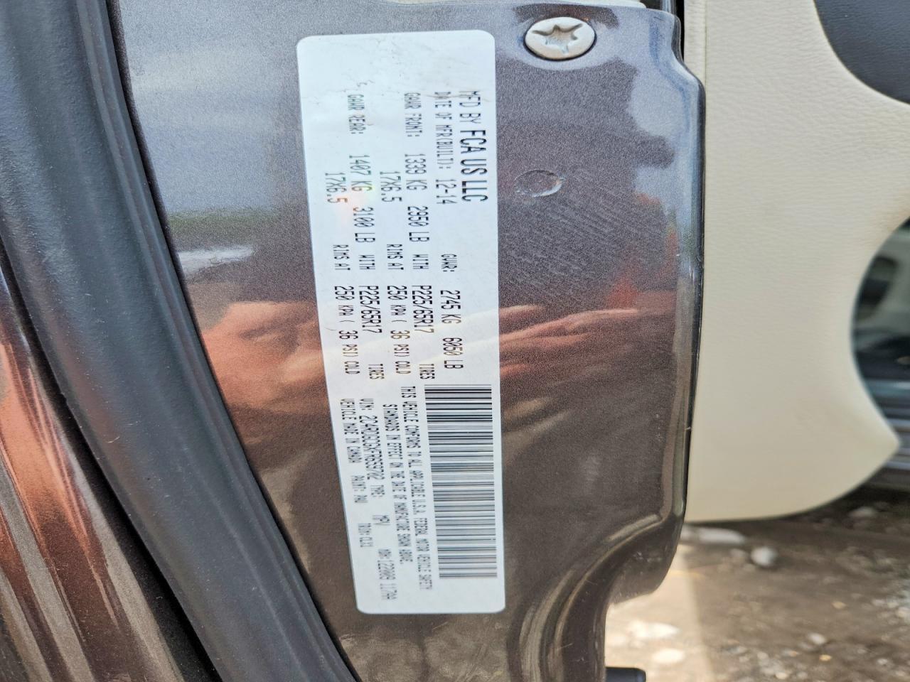 2015 DODGE GRAND CARAVAN