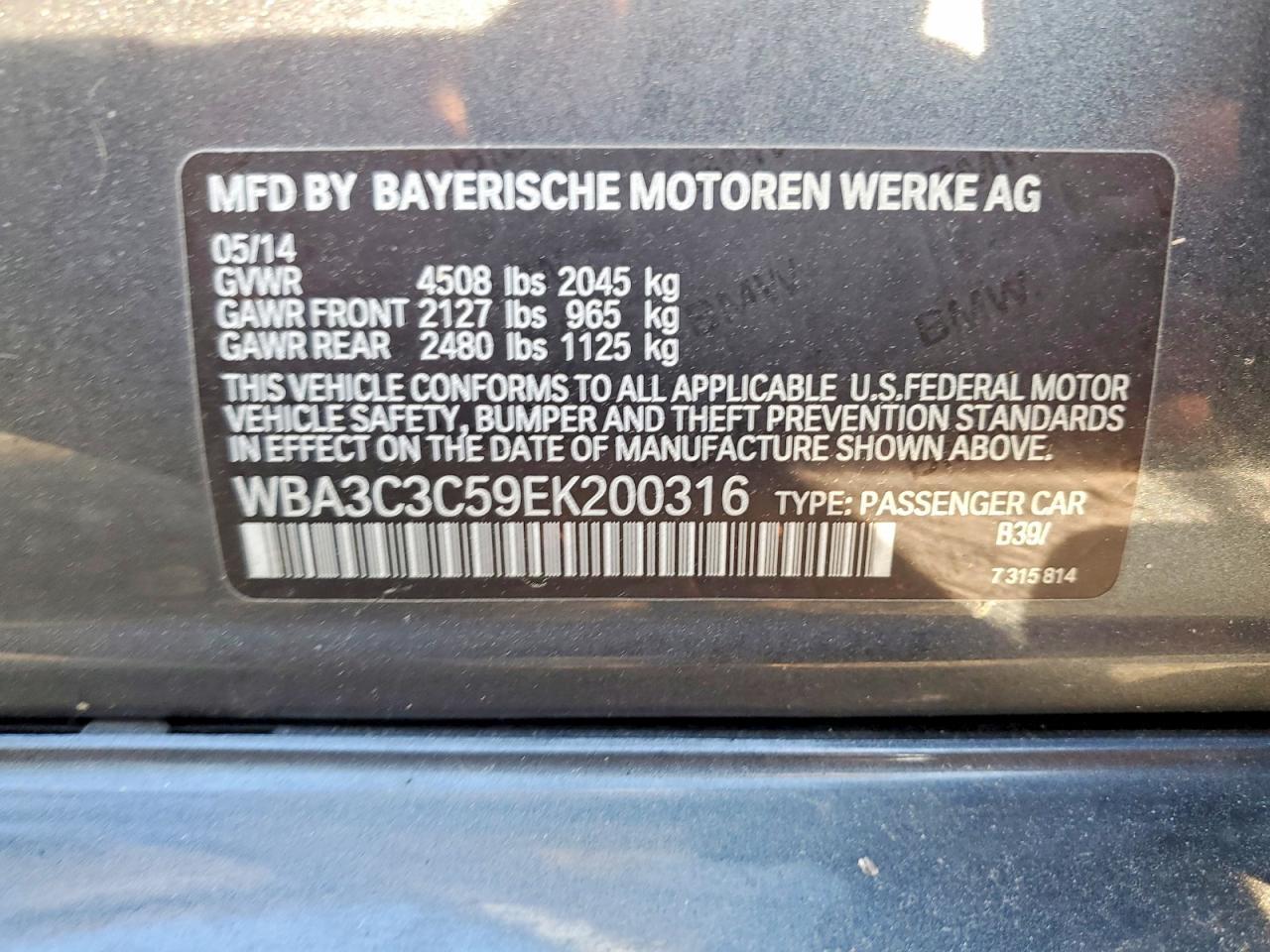 2014 BMW 3 SERIES
