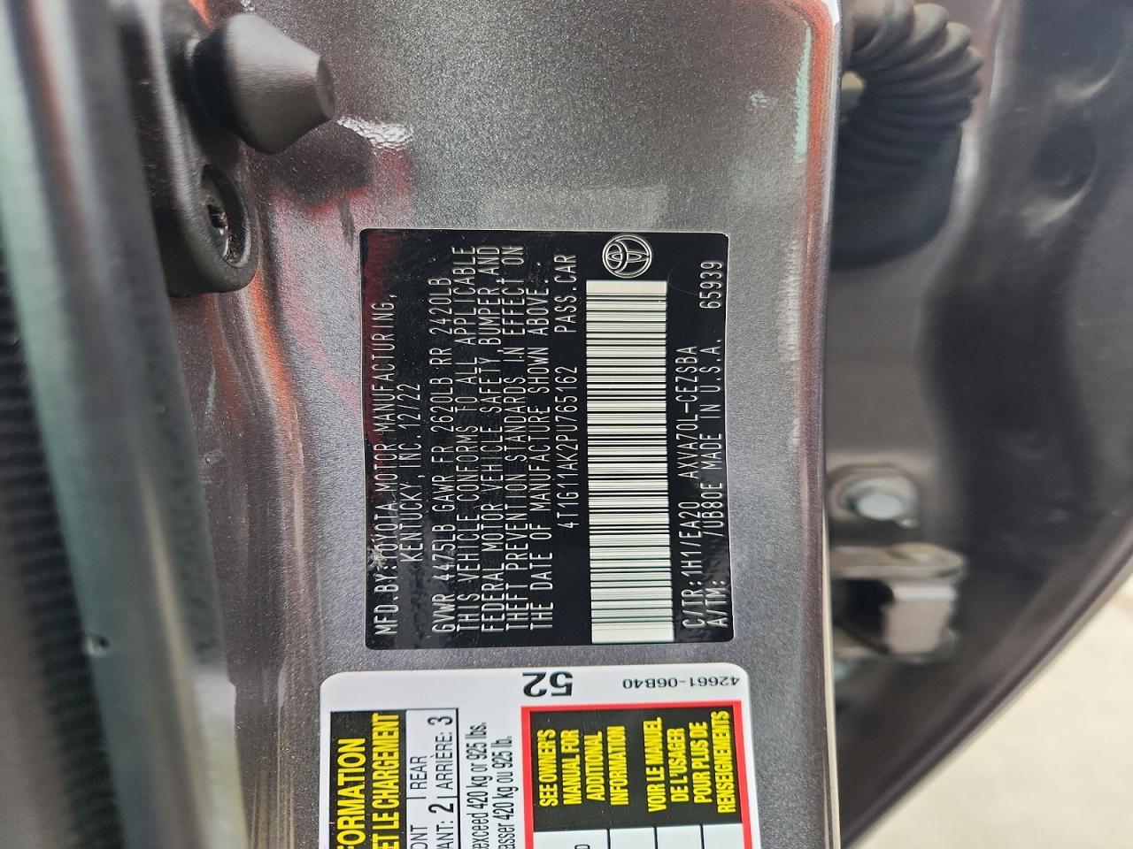 2023 TOYOTA CAMRY
