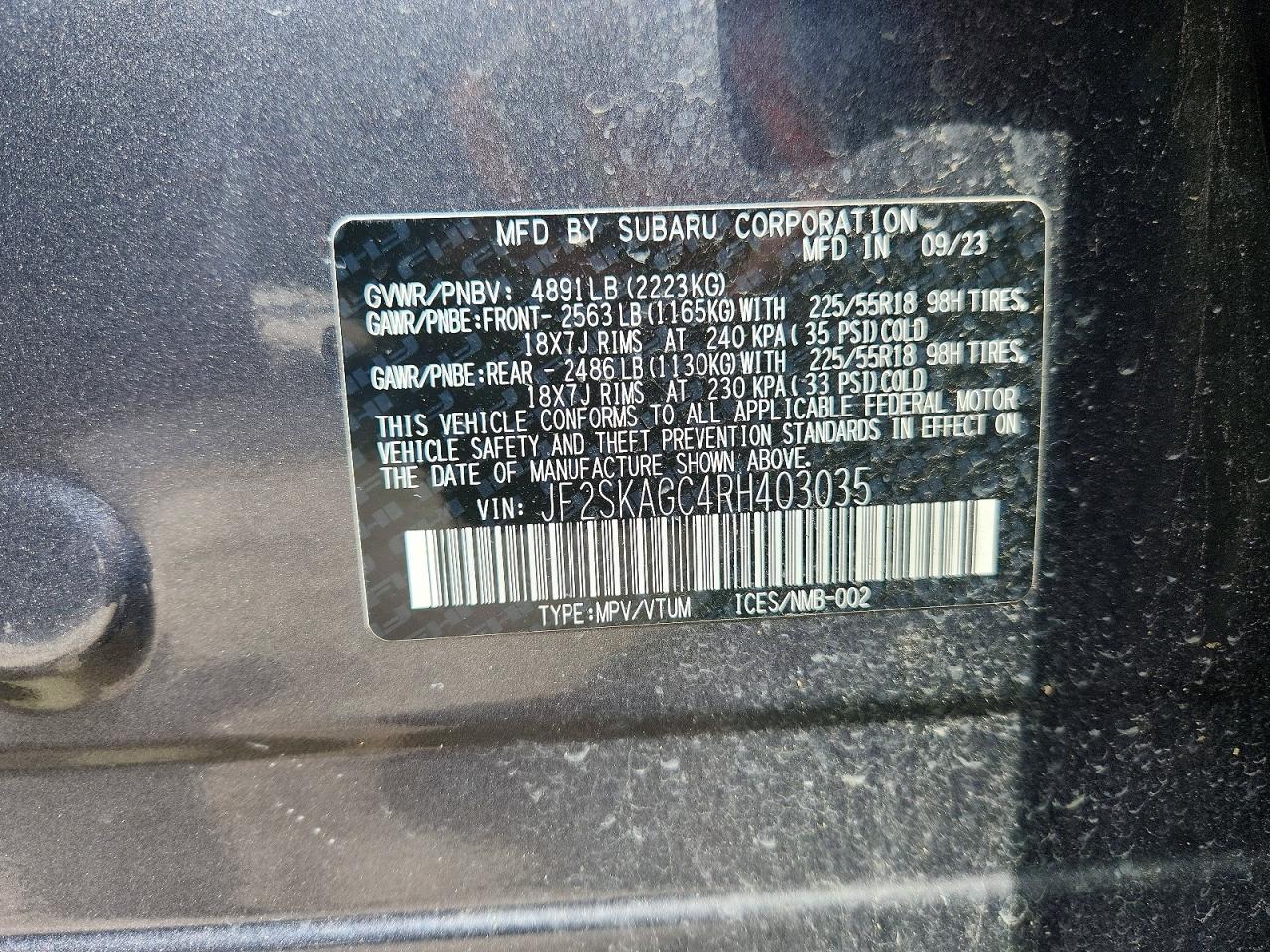 2024 SUBARU FORESTER
