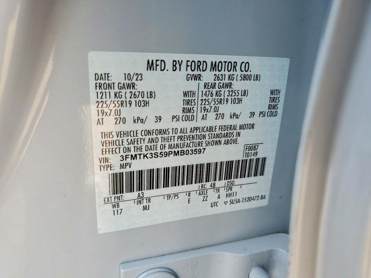 2023 FORD Mustang Mach-E