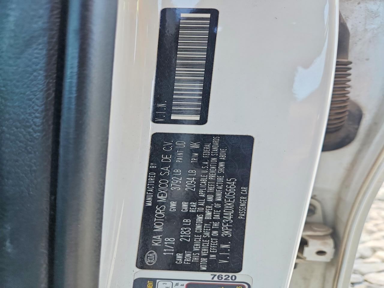 2019 KIA FORTE