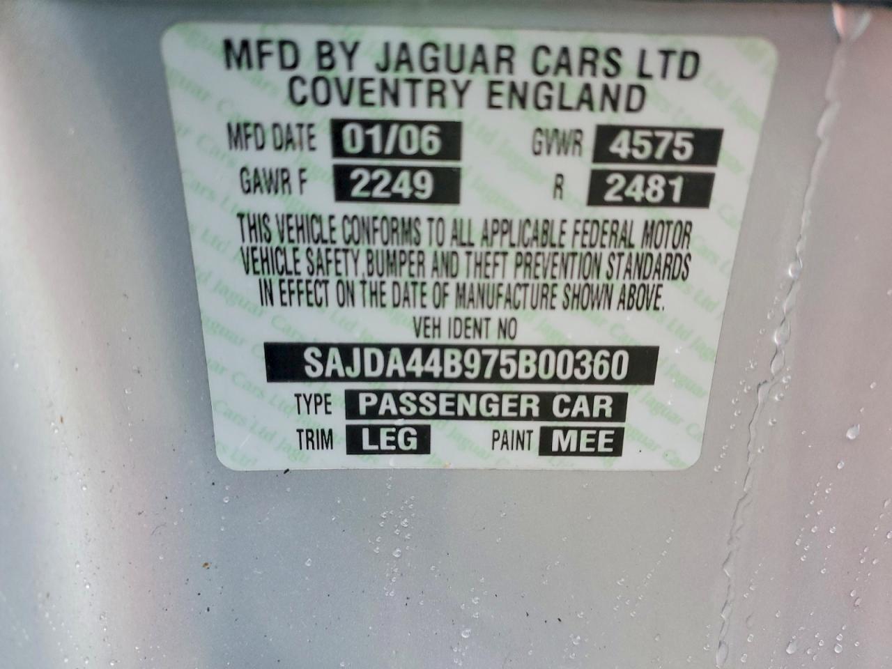 2007 JAGUAR XK-Series