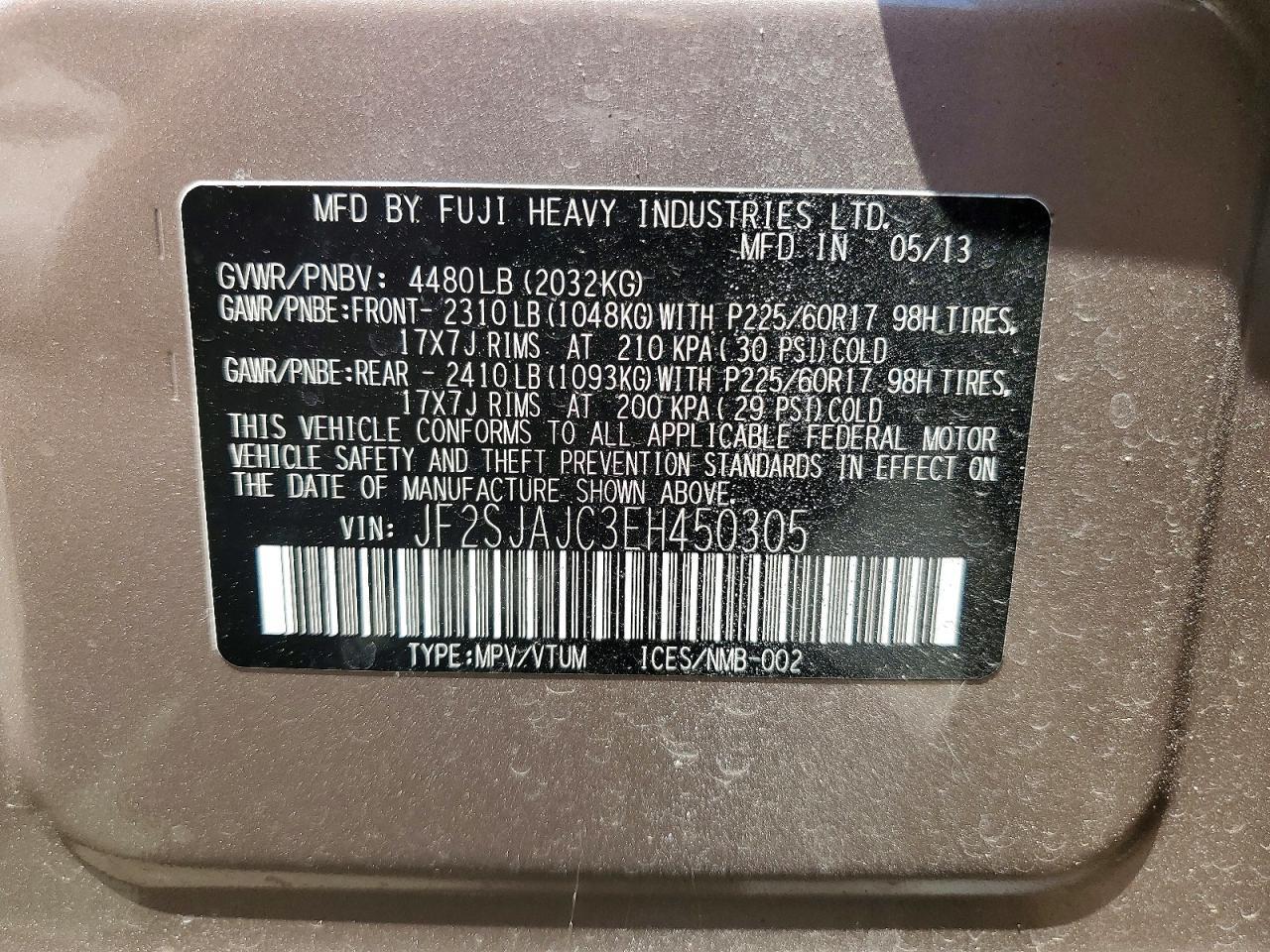 2014 SUBARU FORESTER