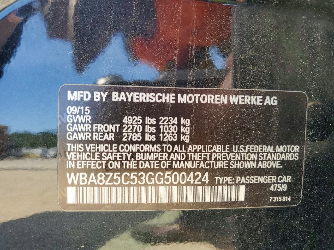 2016 BMW 3 SERIES