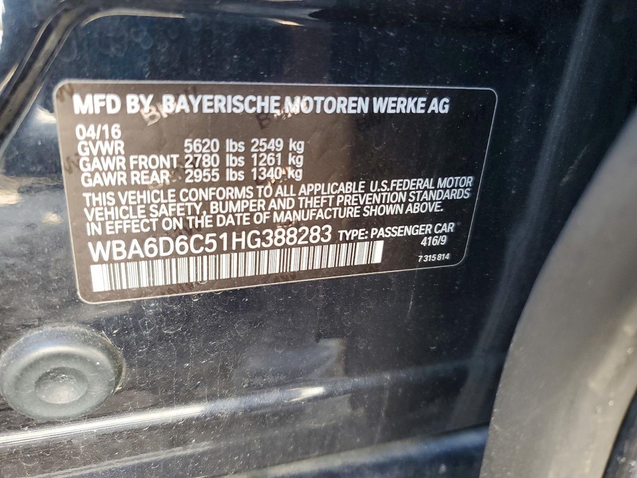 2017 BMW 6 Series