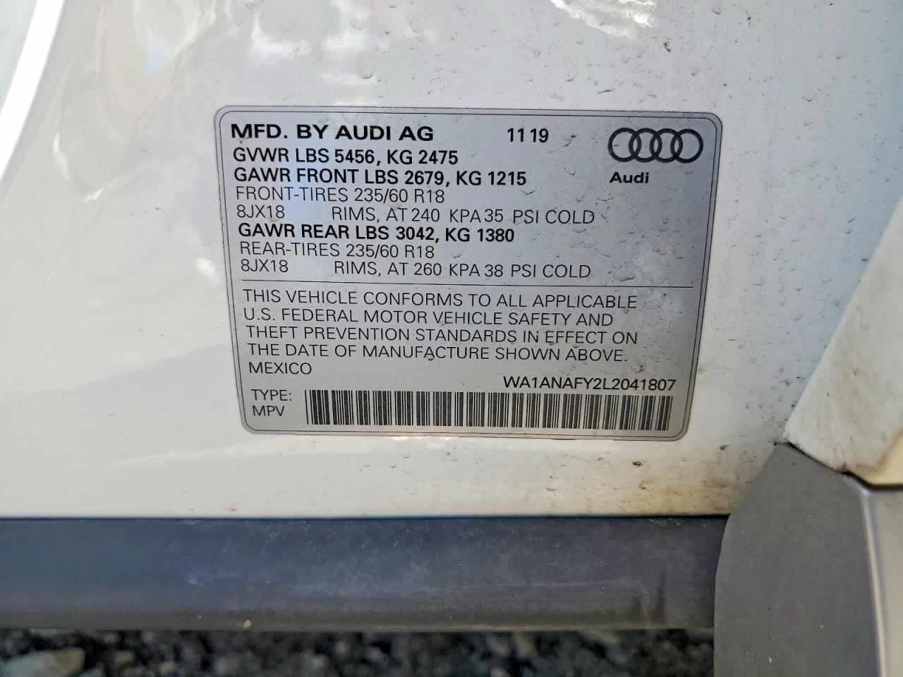2020 AUDI Q5