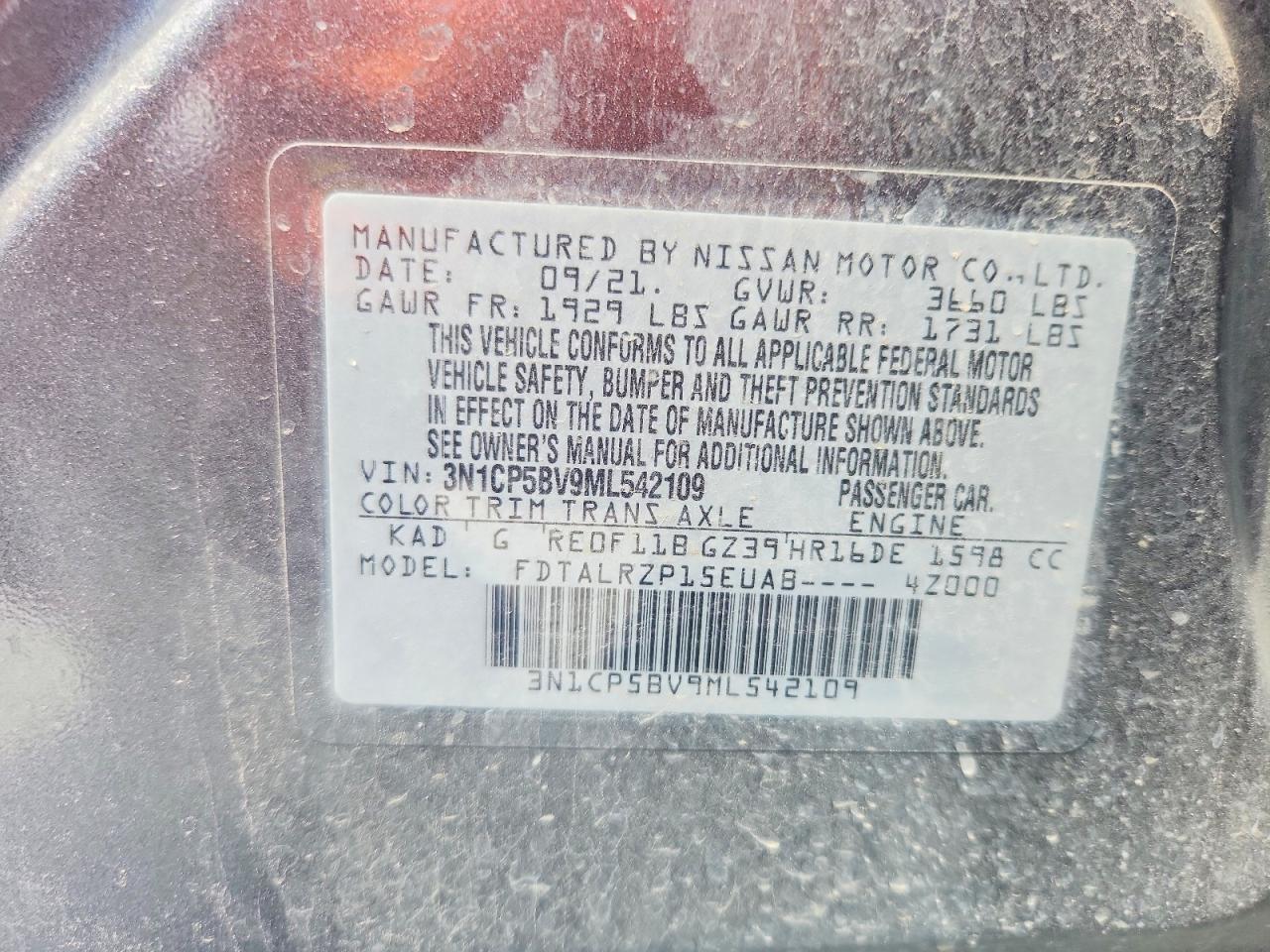 2021 NISSAN KICKS