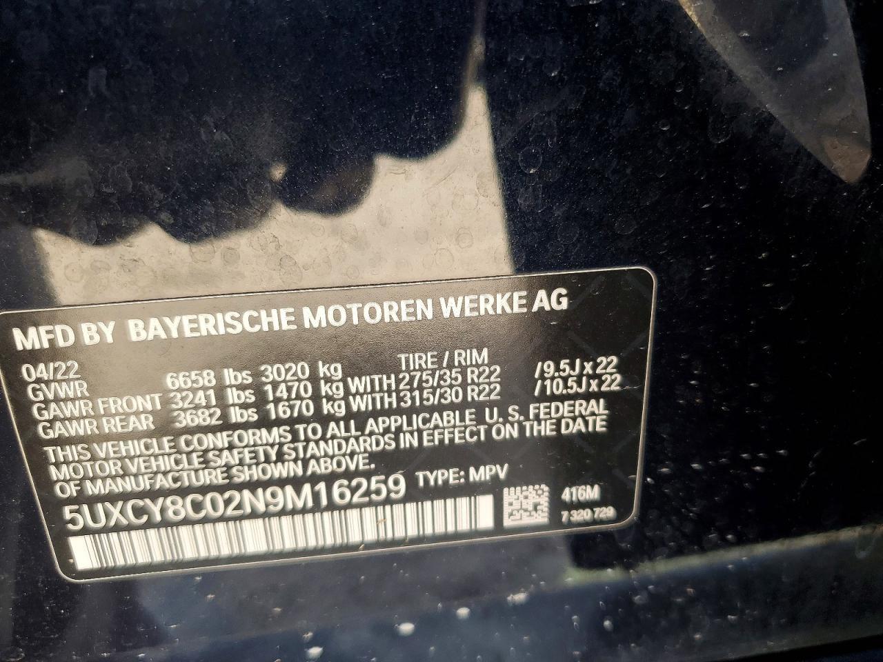2022 BMW X6
