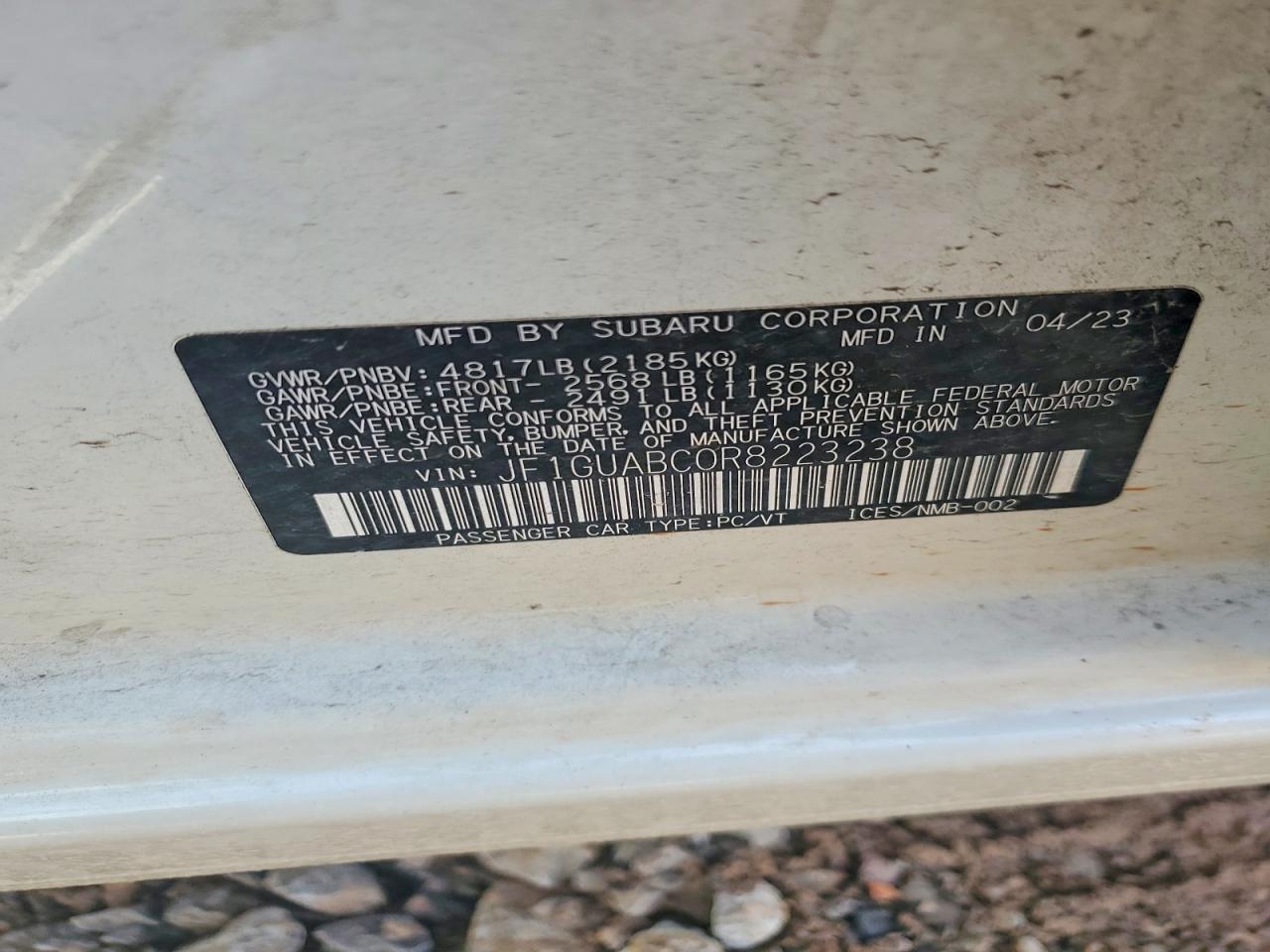2024 SUBARU IMPREZA